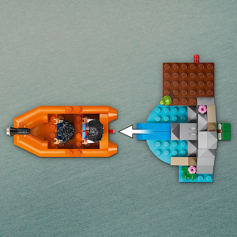 Lego Jurassic World 76975 T. rex River Escape Playset for Age 5 and Up, in display