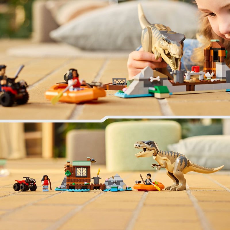 Lego Jurassic World 76975 T. rex River Escape Playset for Age 5 and Up, close-up detail