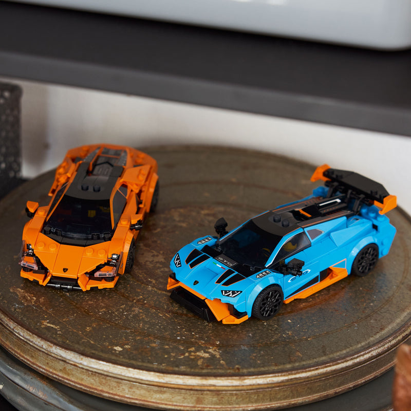 Lego Speed Champions 77238 Lamborghini Revuelto & Huracán STO Ages 10+, rear view