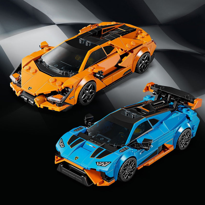 Lego Speed Champions 77238 Lamborghini Revuelto & Huracán STO Ages 10+, packaging shot