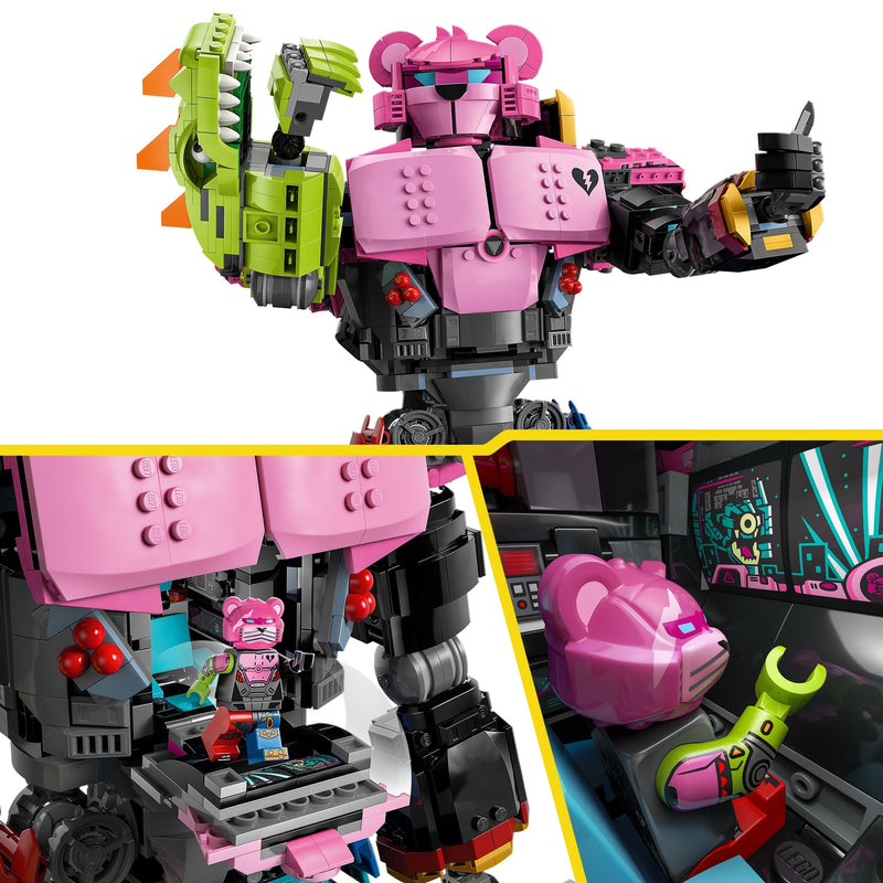 Lego Fortnite 77078 Mecha Team Leader Collectable for Adults Ages 18+, in display