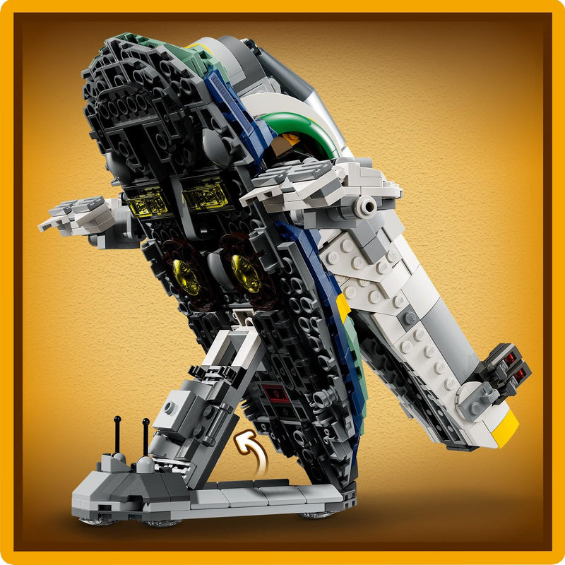 Lego Star Wars 75433 Jango Fett's Starship Buildable Playset for Ages 9+, rear view