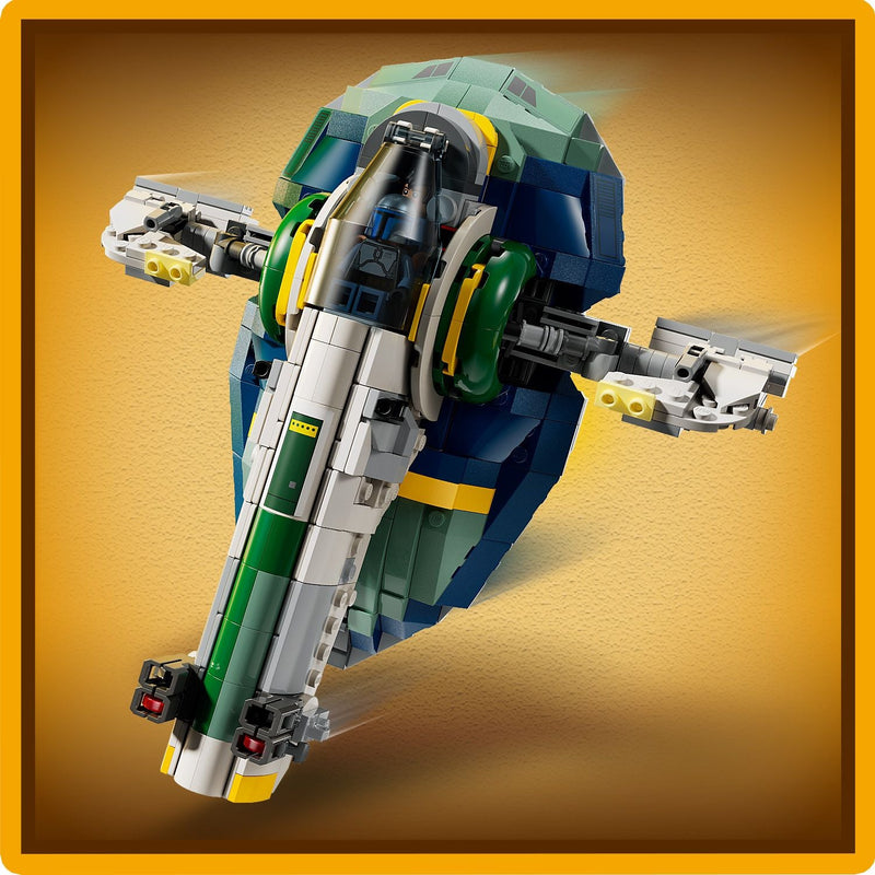 Lego Star Wars 75433 Jango Fett's Starship Buildable Playset for Ages 9+, close-up detail