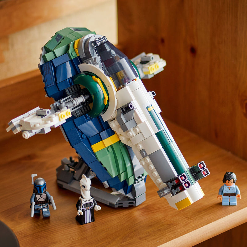 Lego Star Wars 75433 Jango Fett's Starship Buildable Playset for Ages 9+, side angle