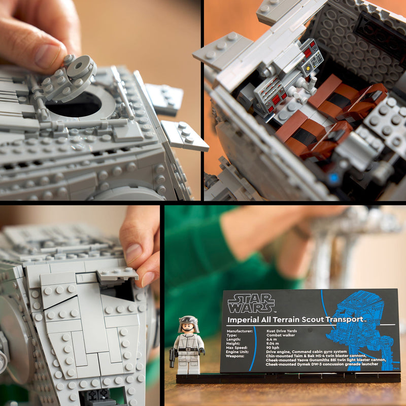 Lego Star Wars 75417 AT-ST Walker Buildable Collectable for Ages 18+, in display