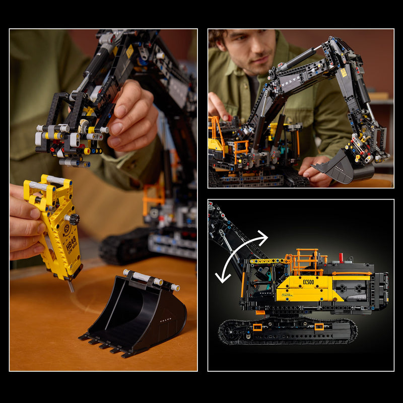 Lego Technic 42215 Volvo EC500 Hybrid Excavator for Adults Ages 18+, size reference