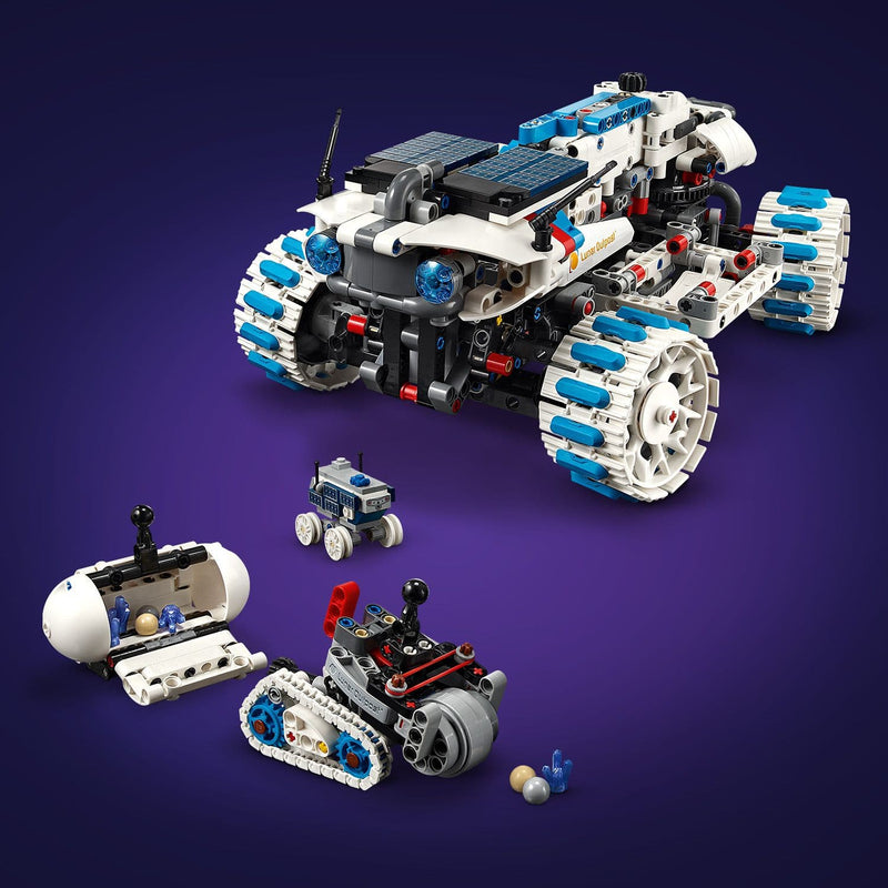 Lego Technic 42211 Lunar Outpost Moon Rover Space Vehicle for Ages 10+, rear view