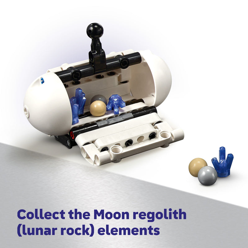 Lego Technic 42211 Lunar Outpost Moon Rover Space Vehicle for Ages 10+, in display