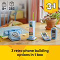 Lego Creator 3 in 1 31174 Retro Telephone Rebuildable Set for Ages 8+, alternate view