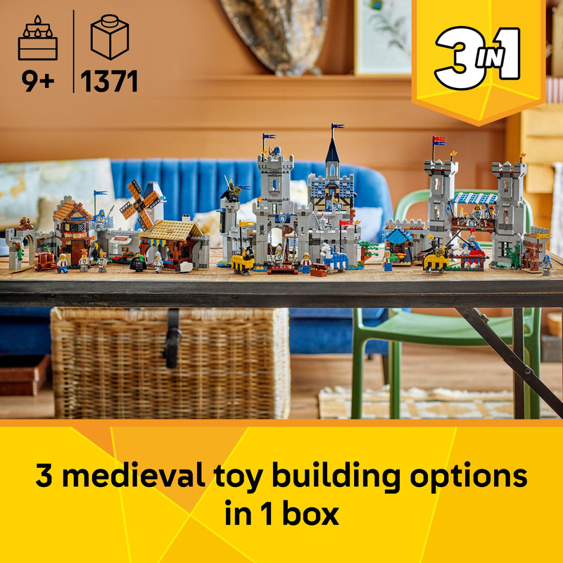 Lego Creator 3 in 1 31168 Medieval Horse Knight Castle for Ages 9 & Up, alternate view