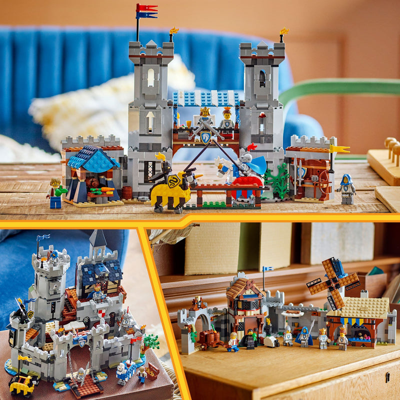 Lego Creator 3 in 1 31168 Medieval Horse Knight Castle for Ages 9 & Up, side angle