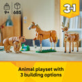 Lego Creator 3 in 1 31166 Beautiful Horse Rebuildable Set for Ages 9+, alternate view