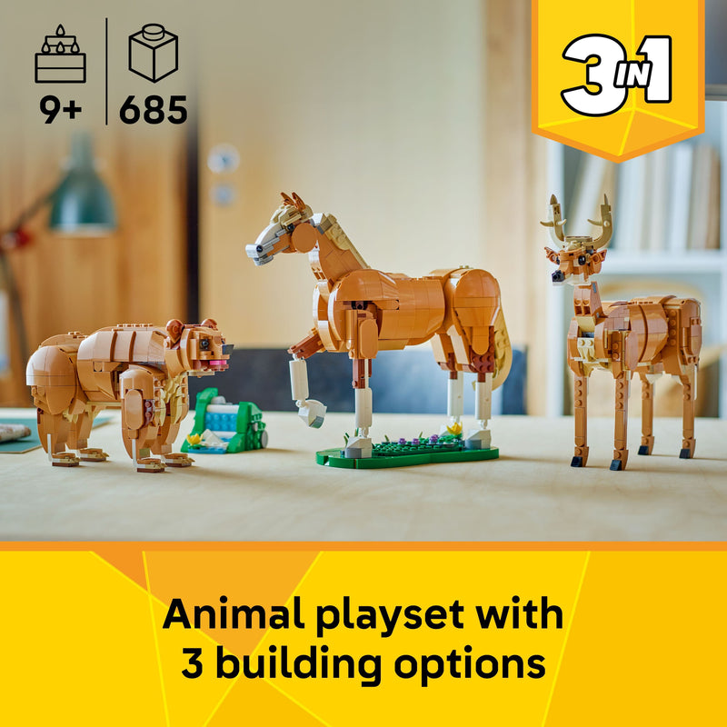 Lego Creator 3 in 1 31166 Beautiful Horse Rebuildable Set for Ages 9+, alternate view