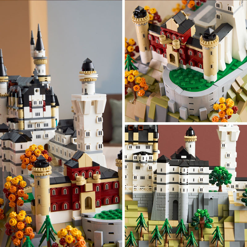 Lego Architecture 21063 Neuschwanstein Castle Set for Adults Ages 18+, rear view