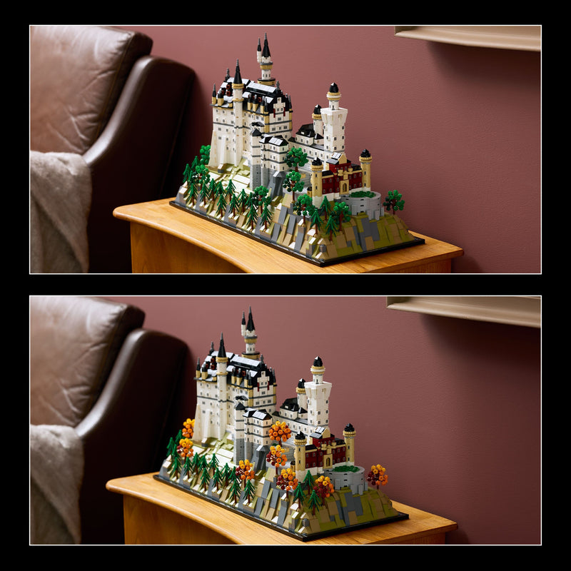 Lego Architecture 21063 Neuschwanstein Castle Set for Adults Ages 18+, size reference