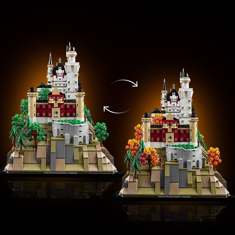 Lego Architecture 21063 Neuschwanstein Castle Set for Adults Ages 18+, alternate view