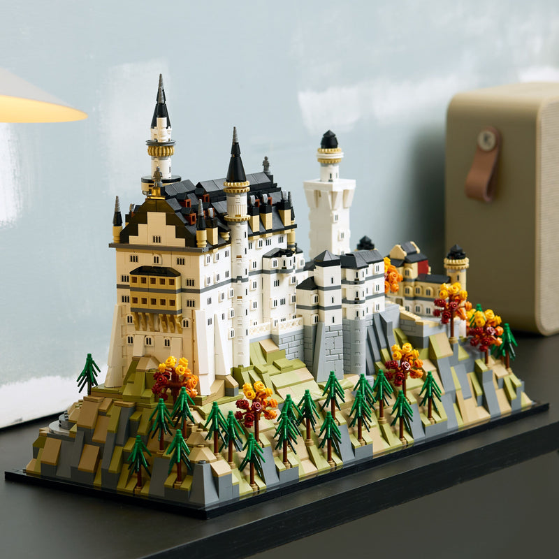 Lego Architecture 21063 Neuschwanstein Castle Set for Adults Ages 18+, side angle