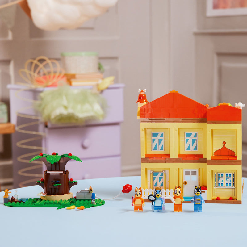 Lego Bluey 11203 Bluey's Family House Set for Children Aged 4 and Up, side angle