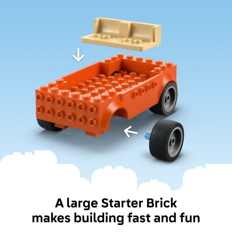 Lego Bluey 11202 Bluey's Beach & Family Car Trip for Children Ages 4+, in display