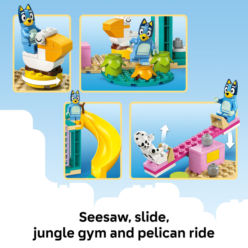 Lego Bluey 11201 Playground Fun with Bluey and Chloe for Ages 4 and Up, size reference