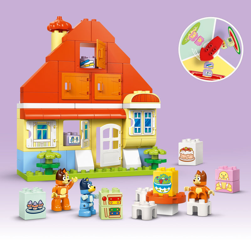 Lego Duplo Bluey 10459 Bluey's Family House with Memory Game Ages 3+, side angle