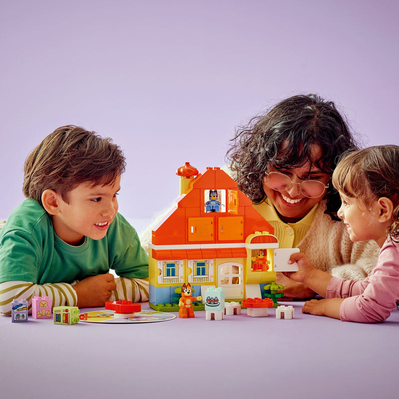 Lego Duplo Bluey 10459 Bluey's Family House with Memory Game Ages 3+, size reference