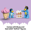 Lego Duplo Bluey 10458 Ice Cream Trip with Bluey for Toddlers Ages 2+, rear view