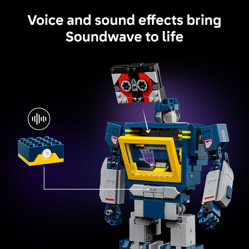 Lego Icons 10358 Transformers: Soundwave for Collectors Aged 18 and Up, additional view