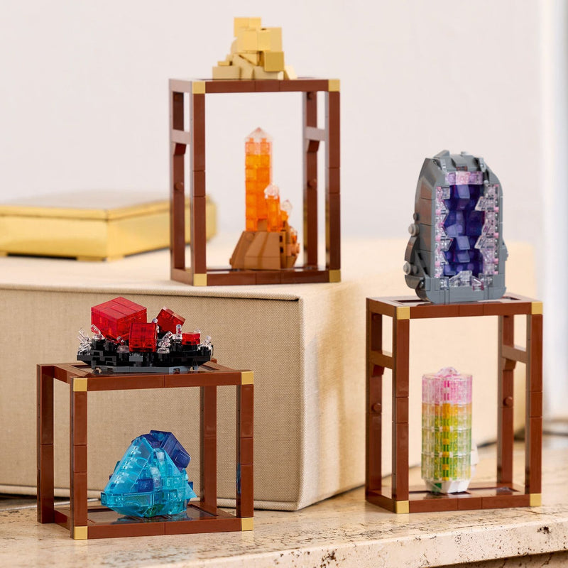 Lego Ideas 21362 Mineral Collection Set for Adults Aged 18 and Up, close-up detail