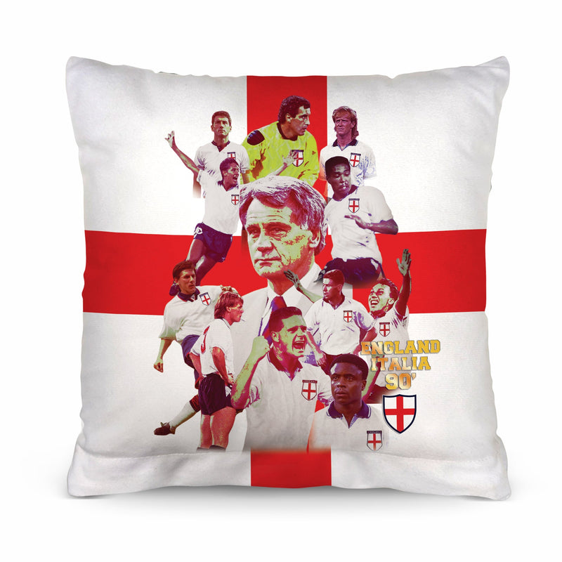 Football Art England Italia 90 Cushion - Two Sizes collectible from https://britishmade.gifts/