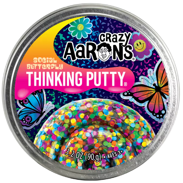 Trendsetters Social Butterfly - Thinking Putty, side angle