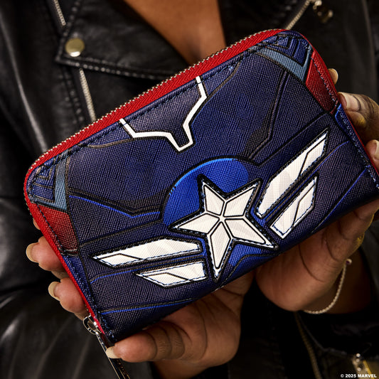 Loungefly - Marvel Captain America Brave New World Cosplay Zip Around Wallet alternate view