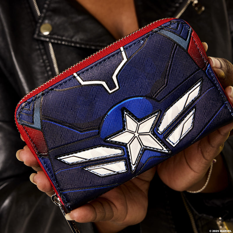 Loungefly - Marvel Captain America Brave New World Cosplay Zip Around Wallet alternate view