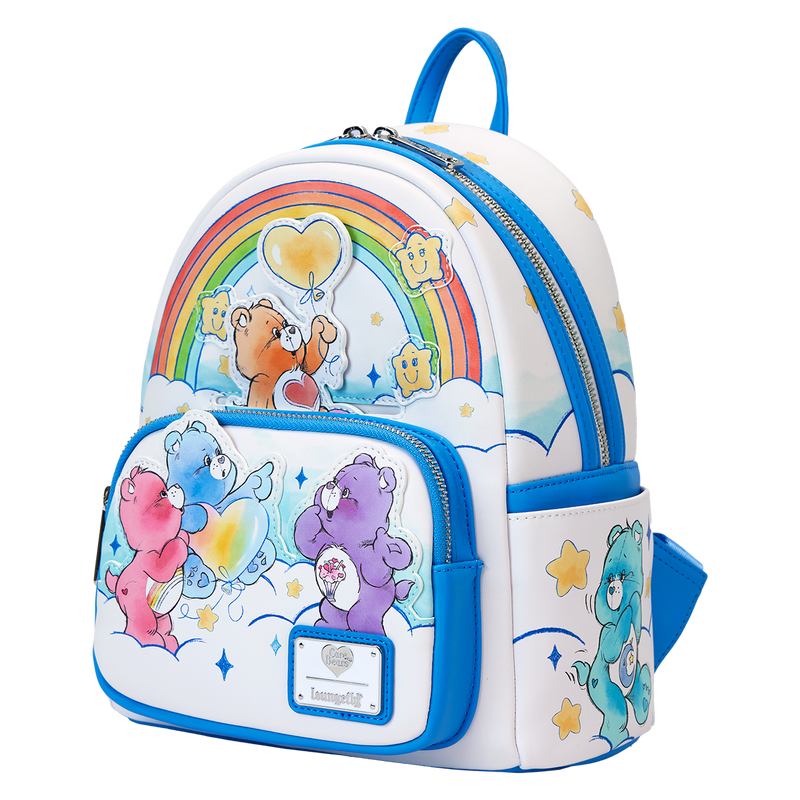 Loungefly - Care Bears Care-A-Lot Rainbow Mini Backpack close up detail