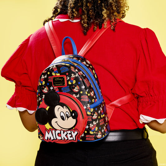 Loungefly - Disney Mickey Mouse Classic All-Over Print Mini Backpack alternate view