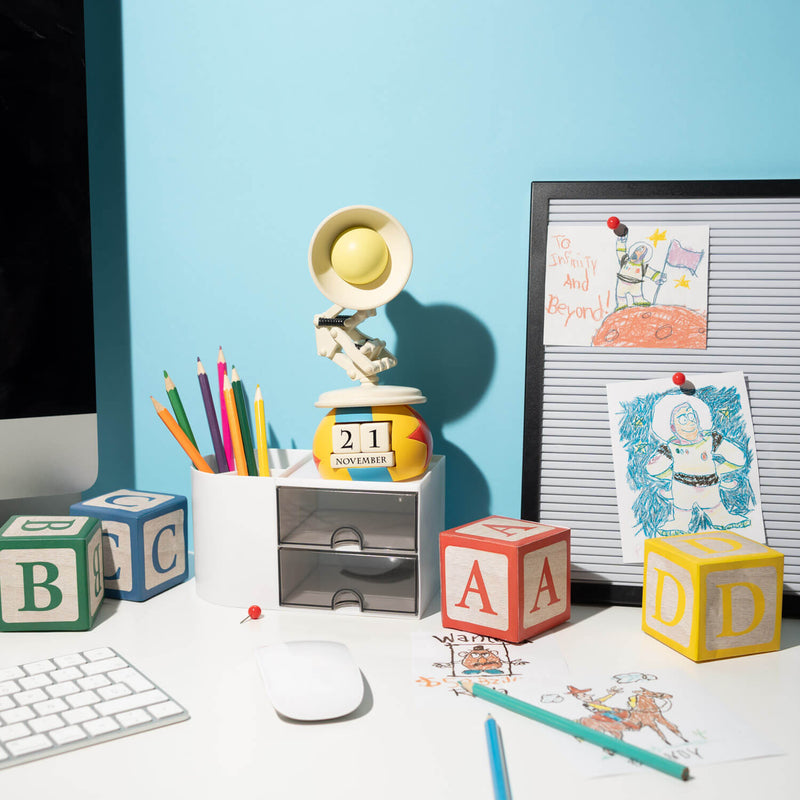 Disney Pixar Luxo Jr and Ball 3D Perpetual Desk Calendar