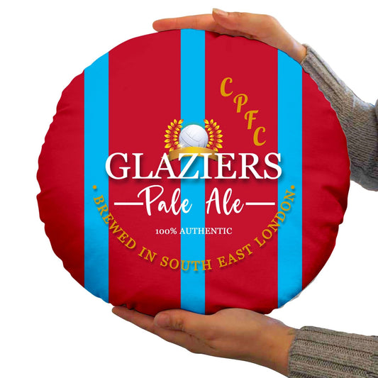 The Eagles Glaziers - Football Legends - Circle Cushion 14 collectible from https://britishmade.gifts/