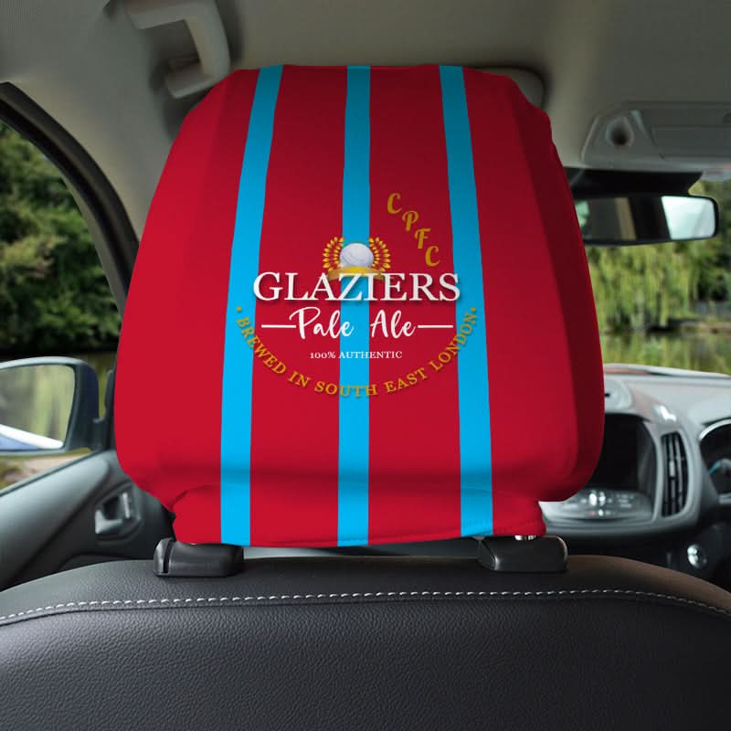 The Eagles Glaziers - Football Legends - Headrest Cover collectible from https://britishmade.gifts/