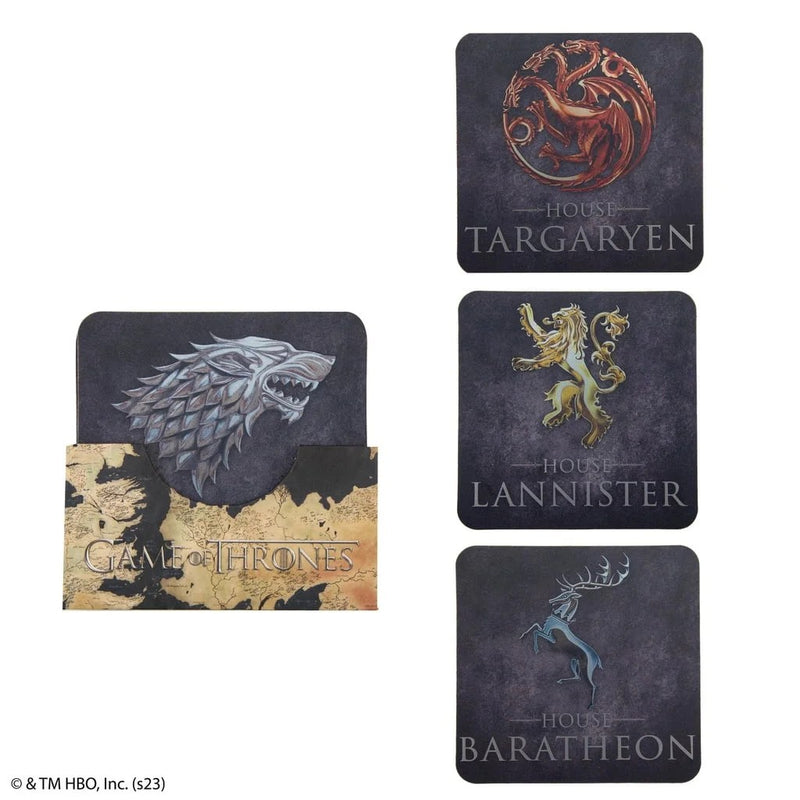 Game of Thrones House Sigils Coaster Set (image 9 of 16)