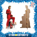 David Bowie Height 176cm Lifesize Cardboard Cut Out With Mini, side angle