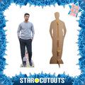 Mikel Arteta Height 176cm Lifesize Cardboard Cut Out With Mini, side angle