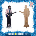 Harry Styles Pink Jacket Height 186cm Lifesize Cardboard Cut Out With Mini, side angle