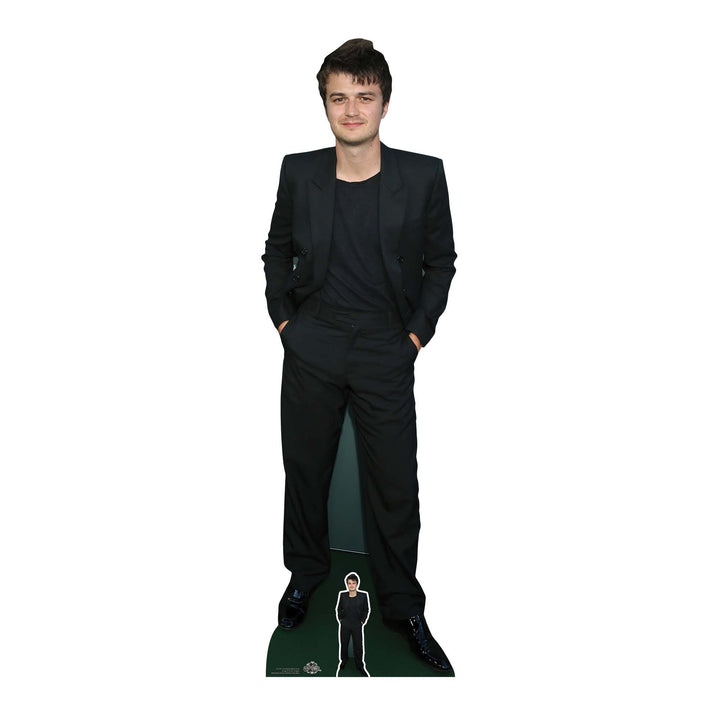 Joe Keery Black Suit Height 167cm Lifesize Cardboard Cut Out With Mini