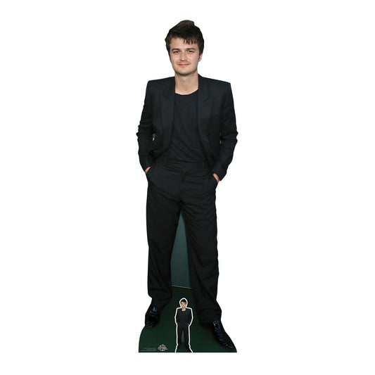 Joe Keery Black Suit Height 167cm Lifesize Cardboard Cut Out With Mini collectible from Star Cutouts