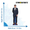 Harry Maguire Height 195cm Lifesize Cardboard Cut Out With Mini, alternate view