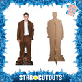 Mason Mount Height 182cm Lifesize Cardboard Cut Out With Mini, side angle