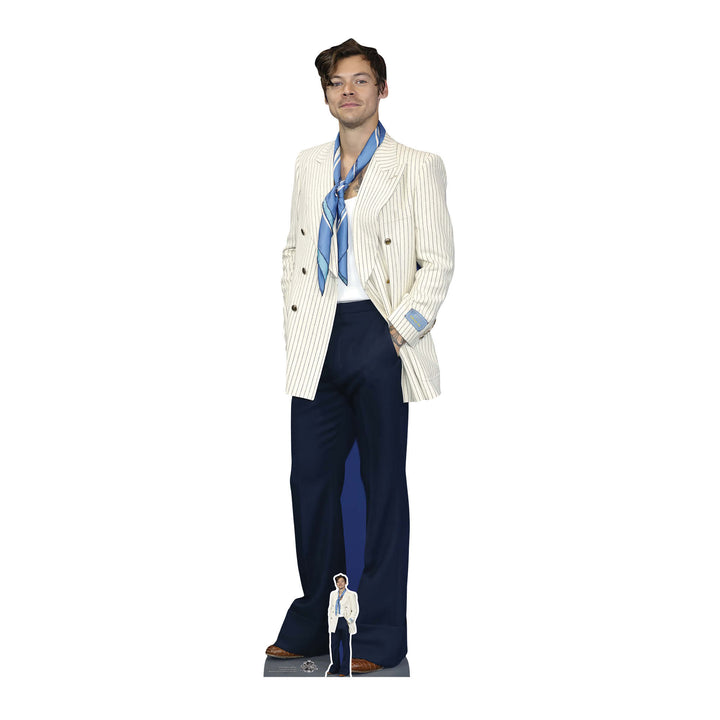 Harry Styles White Jacket Height 186cm Lifesize Cardboard Cut Out With Mini