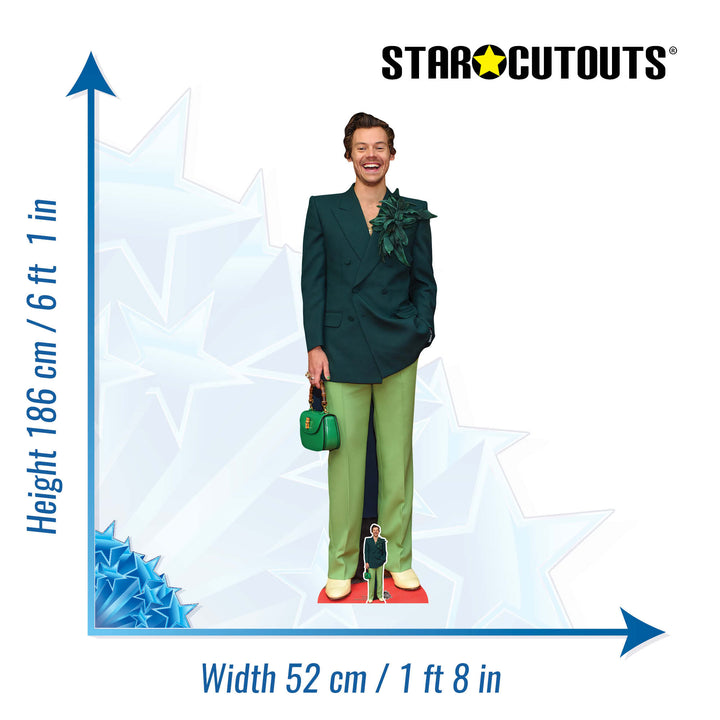 Harry Styles Green Height 186cm Lifesize Cardboard Cut Out With Mini