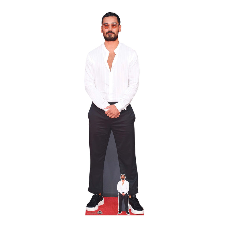 Ilkay Gundogan Lifesize Cardboard Cut Out With Mini, rear view