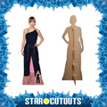 Taylor Swift Navy Jumpsuit Height 183cm Lifesize Cardboard Cut Out With Mini, side angle